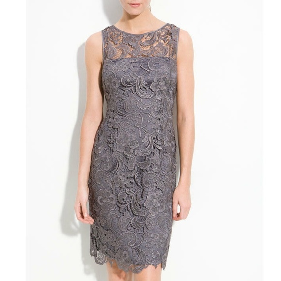 Adrianna Papell | Dresses | Illusion Bodice Lace Sheath Dress | Poshmark Adrianna Papell | Dresses | Illusion Bodice Lace Sheath Dress | Poshmark